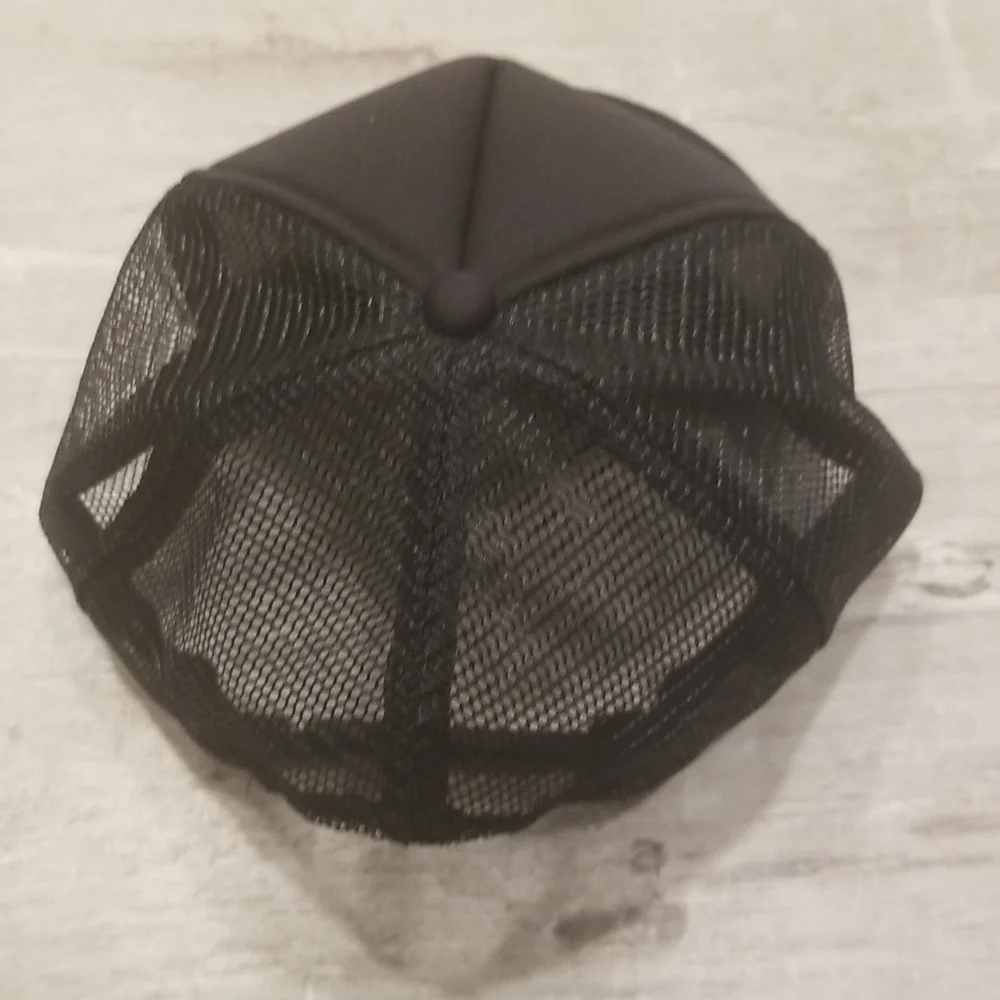 💕MINIMALE ANIMALE💕 The Firebird Mesh Trucker Hat Black/Gold One Size NWT